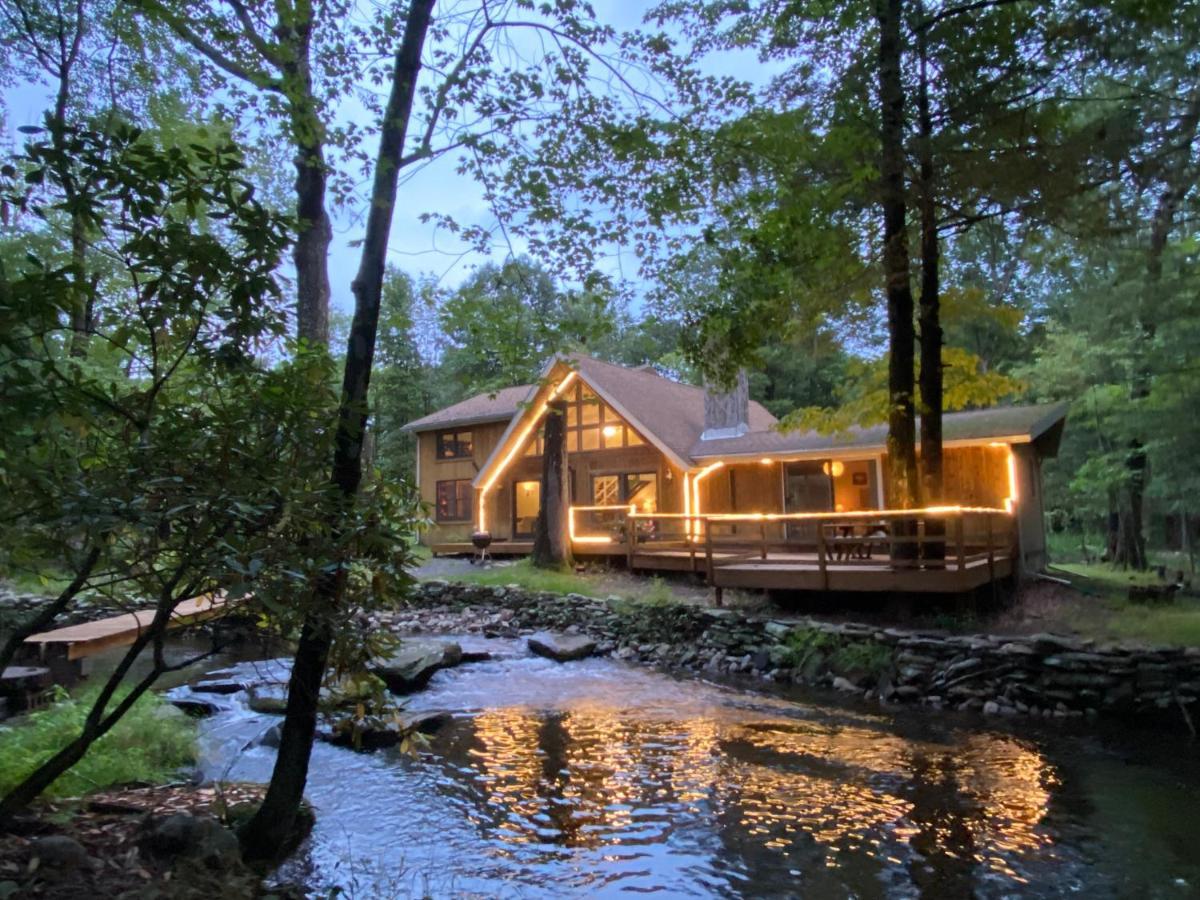 Secluded Chalet On Stream-Mins To Camelback 坦纳斯维尔 外观 照片